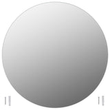 NNEVL Frameless Mirror Round 80 cm Glass