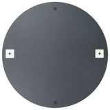 NNEVL Frameless Mirror Round 80 cm Glass