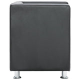 NNEVL Cube Armchair Grey Faux Leather