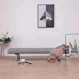 NNEVL Sofa Bed with Two Pillows Light Grey Polyester