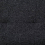 NNEVL Sofa Bed with Two Pillows Dark Grey Polyester