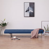 NNEVL Sofa Bed with Two Pillows Blue Polyester