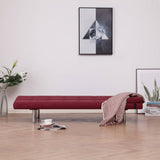 NNEVL Sofa Bed with Two Pillows Wine Red Polyester