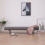 NNEVL Sofa Bed with Two Pillows Taupe Polyester
