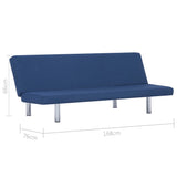 NNEVL Sofa Bed Blue Polyester