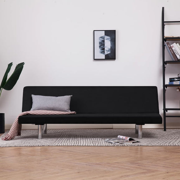 NNEVL Sofa Bed Black Polyester