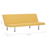 NNEVL Sofa Bed Yellow Polyester