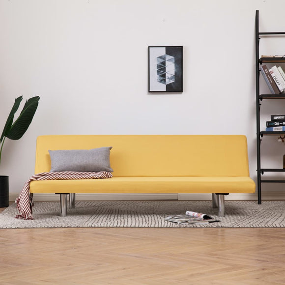 NNEVL Sofa Bed Yellow Polyester