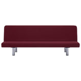 NNEVL Sofa Bed Wine Red Polyester