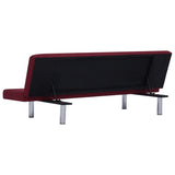 NNEVL Sofa Bed Wine Red Polyester