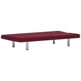 NNEVL Sofa Bed Wine Red Polyester