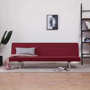 NNEVL Sofa Bed Wine Red Polyester