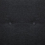 NNEVL Sofa Bed with Armrest Dark Grey Polyester