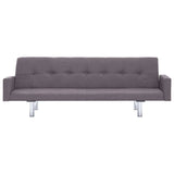 NNEVL Sofa Bed with Armrest Taupe Polyester