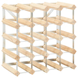 NNEVL Wine Rack for 20 Bottles Solid Pinewood