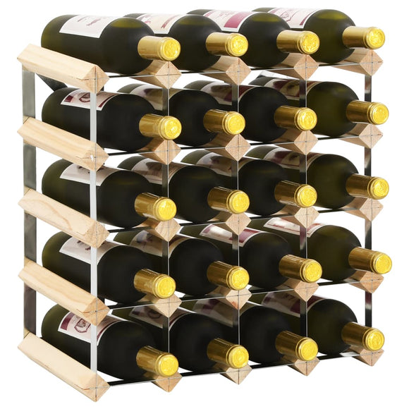 NNEVL Wine Rack for 20 Bottles Solid Pinewood