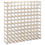 NNEVL Wine Rack for 120 Bottles Solid Pinewood