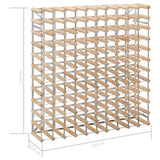 NNEVL Wine Rack for 120 Bottles Solid Pinewood