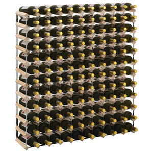 NNEVL Wine Rack for 120 Bottles Solid Pinewood