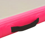 NNEVL Inflatable Gymnastics Mat with Pump 300x100x10 cm PVC Pink