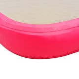 NNEVL Inflatable Gymnastics Mat with Pump 300x100x10 cm PVC Pink