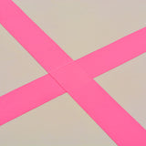 NNEVL Inflatable Gymnastics Mat with Pump 400x100x10 cm PVC Pink