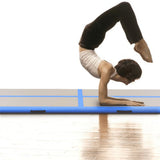 NNEVL Inflatable Gymnastics Mat with Pump 500x100x10 cm PVC Blue
