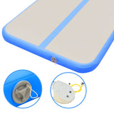 NNEVL Inflatable Gymnastics Mat with Pump 500x100x10 cm PVC Blue
