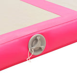 NNEVL Inflatable Gymnastics Mat with Pump 600x100x10 cm PVC Pink