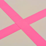 NNEVL Inflatable Gymnastics Mat with Pump 800x100x10 cm PVC Pink