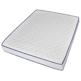 NNEVL Bed with Memory Foam Mattress Black Metal 153x203 cm Queen Size