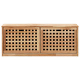 NNEVL Shoe Storage Bench 94x20x38 cm Solid Walnut Wood