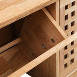 NNEVL Shoe Storage Bench 94x20x38 cm Solid Walnut Wood