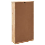 NNEVL Shoe Storage Cabinet 55x20x104 cm Solid Walnut Wood