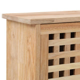 NNEVL Shoe Storage Cabinet 55x20x104 cm Solid Walnut Wood