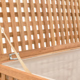 NNEVL Laundry Chest 77.5x37.5x46.5 cm Solid Walnut Wood