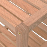 NNEVL Bathroom Shelf Solid Walnut Wood 65x40x55 cm