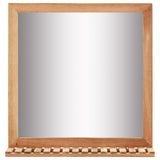 NNEVL Sink Cabinet with Mirror Solid Walnut Wood