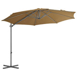 NNEVL Outdoor Umbrella with Portable Base Taupe