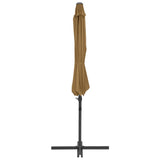 NNEVL Outdoor Umbrella with Portable Base Taupe