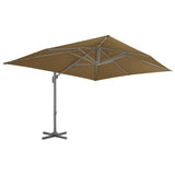 NNEVL Outdoor Umbrella with Portable Base Taupe
