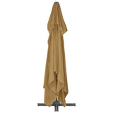 NNEVL Outdoor Umbrella with Portable Base Taupe