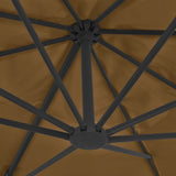 NNEVL Outdoor Umbrella with Portable Base Taupe
