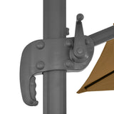 NNEVL Outdoor Umbrella with Portable Base Taupe