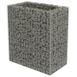 NNEVL Gabion Raised Bed Galvanised Steel 90x50x100 cm