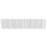 NNEVL Gabion Wall Galvanised Steel 450x30x100 cm
