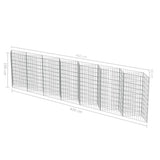 NNEVL Gabion Wall Galvanised Steel 450x30x100 cm