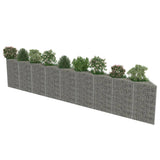 NNEVL Gabion Wall Galvanised Steel 630x30x100 cm