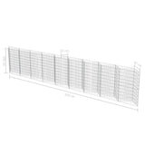 NNEVL Gabion Wall Galvanised Steel 630x30x100 cm