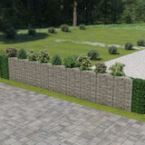 NNEVL Gabion Wall Galvanised Steel 630x30x100 cm